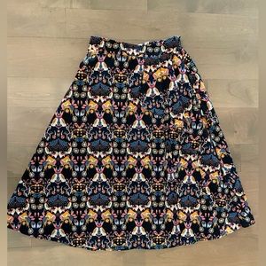 Anthro Animal Print Midi Skirt by Eva Franco